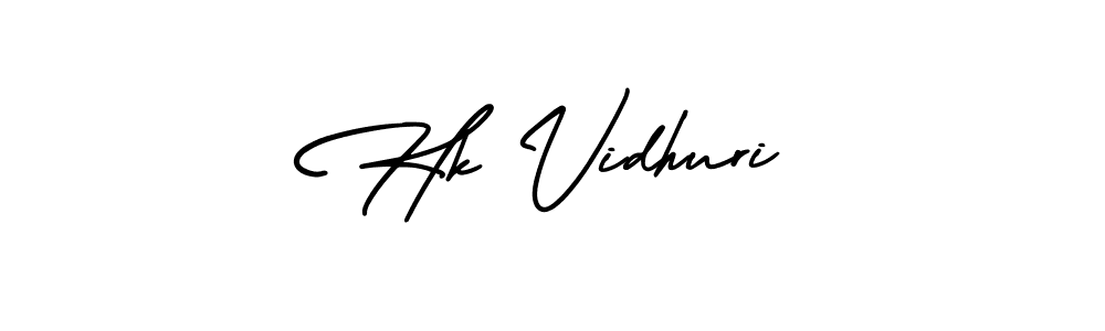 Create a beautiful signature design for name Hk Vidhuri. With this signature (AmerikaSignatureDemo-Regular) fonts, you can make a handwritten signature for free. Hk Vidhuri signature style 3 images and pictures png
