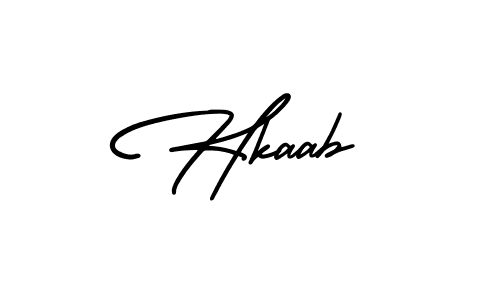 Hkaab stylish signature style. Best Handwritten Sign (AmerikaSignatureDemo-Regular) for my name. Handwritten Signature Collection Ideas for my name Hkaab. Hkaab signature style 3 images and pictures png