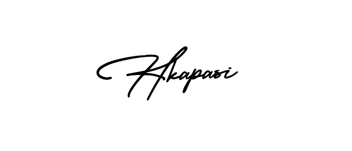 How to Draw Hkapasi signature style? AmerikaSignatureDemo-Regular is a latest design signature styles for name Hkapasi. Hkapasi signature style 3 images and pictures png