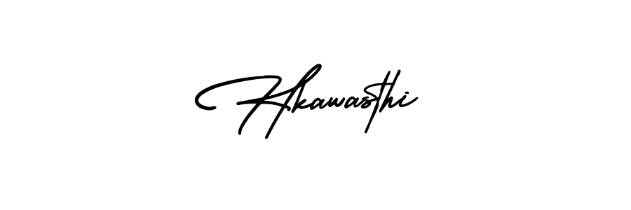 This is the best signature style for the Hkawasthi name. Also you like these signature font (AmerikaSignatureDemo-Regular). Mix name signature. Hkawasthi signature style 3 images and pictures png