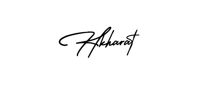How to make Hkharat signature? AmerikaSignatureDemo-Regular is a professional autograph style. Create handwritten signature for Hkharat name. Hkharat signature style 3 images and pictures png
