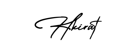 Practice writing Hkirat with the flow of AmerikaSignatureDemo-Regular lettering. A fantastic source of inspiration for developing your personal signature style. Hkirat signature style 3 images and pictures png