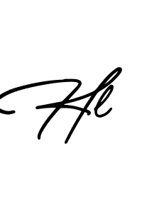 How to make Hl name signature. Use AmerikaSignatureDemo-Regular style for creating short signs online. This is the latest handwritten sign. Hl signature style 3 images and pictures png