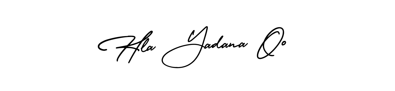 Make a beautiful signature design for name Hla Yadana Oo. With this signature (AmerikaSignatureDemo-Regular) style, you can create a handwritten signature for free. Hla Yadana Oo signature style 3 images and pictures png