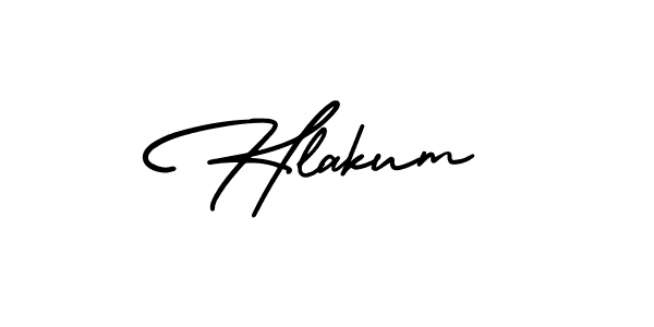 Also You can easily find your signature by using the search form. We will create Hlakum name handwritten signature images for you free of cost using AmerikaSignatureDemo-Regular sign style. Hlakum signature style 3 images and pictures png