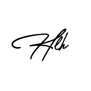 Make a beautiful signature design for name Hlh. With this signature (AmerikaSignatureDemo-Regular) style, you can create a handwritten signature for free. Hlh signature style 3 images and pictures png