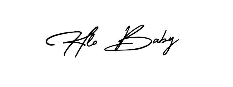 AmerikaSignatureDemo-Regular is a professional signature style that is perfect for those who want to add a touch of class to their signature. It is also a great choice for those who want to make their signature more unique. Get Hlo Baby name to fancy signature for free. Hlo Baby signature style 3 images and pictures png