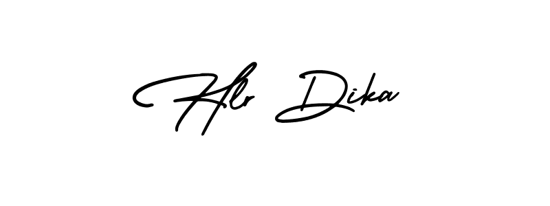 The best way (AmerikaSignatureDemo-Regular) to make a short signature is to pick only two or three words in your name. The name Hlr Dika include a total of six letters. For converting this name. Hlr Dika signature style 3 images and pictures png