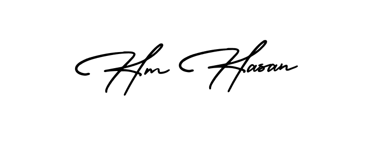 This is the best signature style for the Hm Hasan name. Also you like these signature font (AmerikaSignatureDemo-Regular). Mix name signature. Hm Hasan signature style 3 images and pictures png