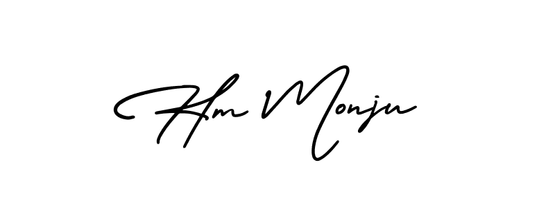 Check out images of Autograph of Hm Monju name. Actor Hm Monju Signature Style. AmerikaSignatureDemo-Regular is a professional sign style online. Hm Monju signature style 3 images and pictures png