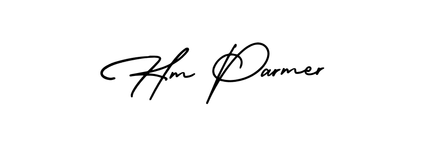 Make a beautiful signature design for name Hm Parmer. Use this online signature maker to create a handwritten signature for free. Hm Parmer signature style 3 images and pictures png