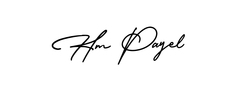 Use a signature maker to create a handwritten signature online. With this signature software, you can design (AmerikaSignatureDemo-Regular) your own signature for name Hm Payel. Hm Payel signature style 3 images and pictures png
