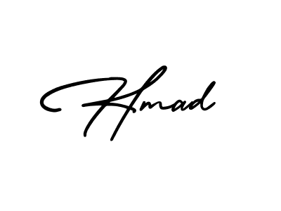 How to make Hmad signature? AmerikaSignatureDemo-Regular is a professional autograph style. Create handwritten signature for Hmad name. Hmad signature style 3 images and pictures png