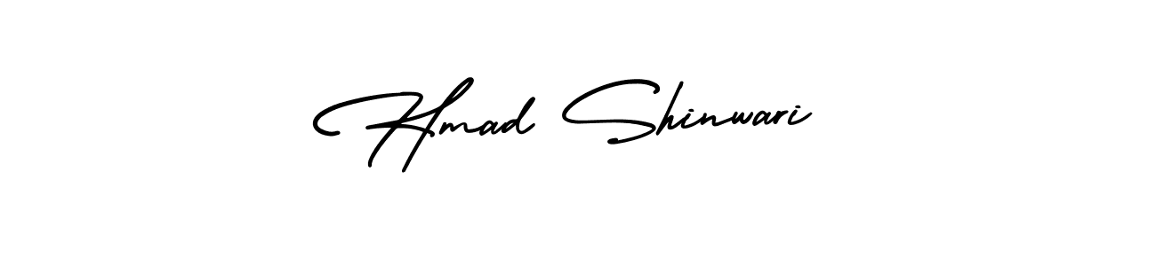 How to Draw Hmad Shinwari signature style? AmerikaSignatureDemo-Regular is a latest design signature styles for name Hmad Shinwari. Hmad Shinwari signature style 3 images and pictures png