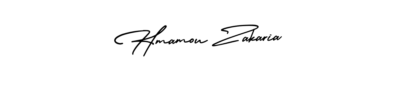 Similarly AmerikaSignatureDemo-Regular is the best handwritten signature design. Signature creator online .You can use it as an online autograph creator for name Hmamou Zakaria. Hmamou Zakaria signature style 3 images and pictures png