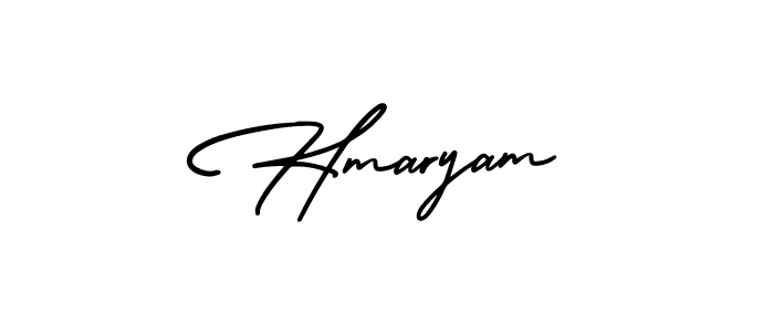 Design your own signature with our free online signature maker. With this signature software, you can create a handwritten (AmerikaSignatureDemo-Regular) signature for name Hmaryam. Hmaryam signature style 3 images and pictures png