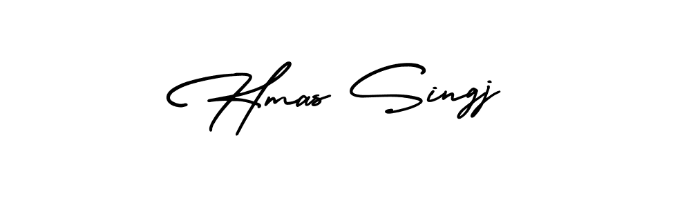 Hmas Singj stylish signature style. Best Handwritten Sign (AmerikaSignatureDemo-Regular) for my name. Handwritten Signature Collection Ideas for my name Hmas Singj. Hmas Singj signature style 3 images and pictures png