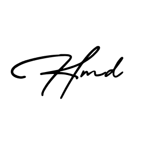 Design your own signature with our free online signature maker. With this signature software, you can create a handwritten (AmerikaSignatureDemo-Regular) signature for name Hmd. Hmd signature style 3 images and pictures png