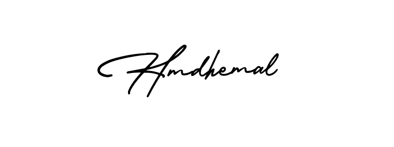 Hmdhemal stylish signature style. Best Handwritten Sign (AmerikaSignatureDemo-Regular) for my name. Handwritten Signature Collection Ideas for my name Hmdhemal. Hmdhemal signature style 3 images and pictures png