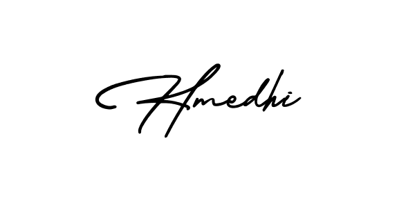 Create a beautiful signature design for name Hmedhi. With this signature (AmerikaSignatureDemo-Regular) fonts, you can make a handwritten signature for free. Hmedhi signature style 3 images and pictures png