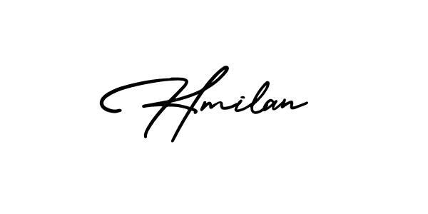 Similarly AmerikaSignatureDemo-Regular is the best handwritten signature design. Signature creator online .You can use it as an online autograph creator for name Hmilan. Hmilan signature style 3 images and pictures png