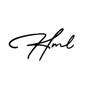 Hml stylish signature style. Best Handwritten Sign (AmerikaSignatureDemo-Regular) for my name. Handwritten Signature Collection Ideas for my name Hml. Hml signature style 3 images and pictures png