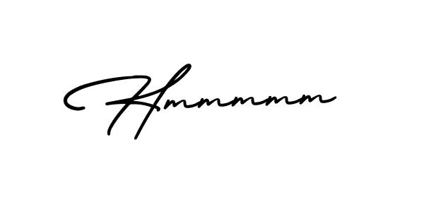 Make a beautiful signature design for name Hmmmmm. With this signature (AmerikaSignatureDemo-Regular) style, you can create a handwritten signature for free. Hmmmmm signature style 3 images and pictures png