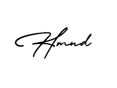 It looks lik you need a new signature style for name Hmnd. Design unique handwritten (AmerikaSignatureDemo-Regular) signature with our free signature maker in just a few clicks. Hmnd signature style 3 images and pictures png