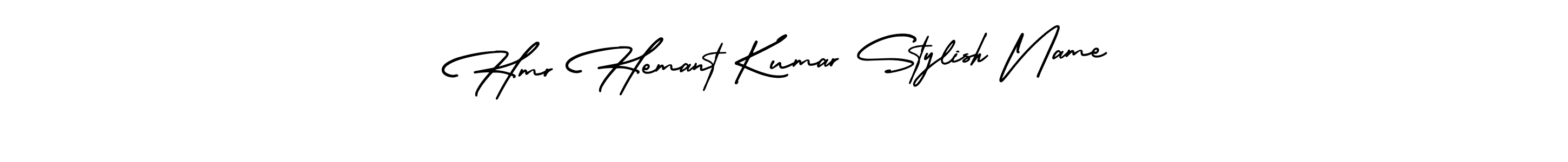 The best way (AmerikaSignatureDemo-Regular) to make a short signature is to pick only two or three words in your name. The name Hmr Hemant Kumar Stylish Name include a total of six letters. For converting this name. Hmr Hemant Kumar Stylish Name signature style 3 images and pictures png