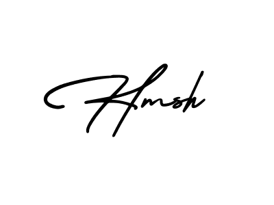 Design your own signature with our free online signature maker. With this signature software, you can create a handwritten (AmerikaSignatureDemo-Regular) signature for name Hmsh. Hmsh signature style 3 images and pictures png