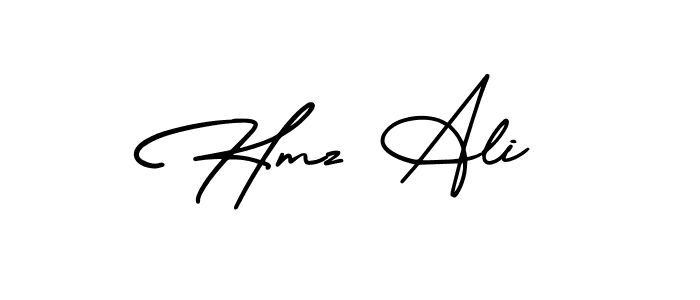 Similarly AmerikaSignatureDemo-Regular is the best handwritten signature design. Signature creator online .You can use it as an online autograph creator for name Hmz Ali. Hmz Ali signature style 3 images and pictures png