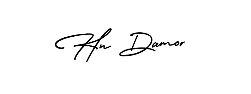 Use a signature maker to create a handwritten signature online. With this signature software, you can design (AmerikaSignatureDemo-Regular) your own signature for name Hn Damor. Hn Damor signature style 3 images and pictures png