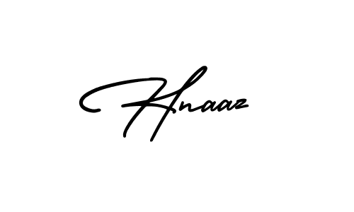 Hnaaz stylish signature style. Best Handwritten Sign (AmerikaSignatureDemo-Regular) for my name. Handwritten Signature Collection Ideas for my name Hnaaz. Hnaaz signature style 3 images and pictures png