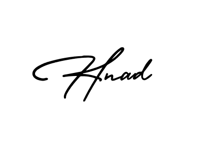 Create a beautiful signature design for name Hnad. With this signature (AmerikaSignatureDemo-Regular) fonts, you can make a handwritten signature for free. Hnad signature style 3 images and pictures png