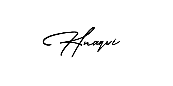 It looks lik you need a new signature style for name Hnaqvi. Design unique handwritten (AmerikaSignatureDemo-Regular) signature with our free signature maker in just a few clicks. Hnaqvi signature style 3 images and pictures png