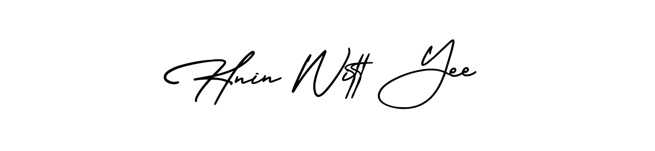 Create a beautiful signature design for name Hnin Witt Yee. With this signature (AmerikaSignatureDemo-Regular) fonts, you can make a handwritten signature for free. Hnin Witt Yee signature style 3 images and pictures png