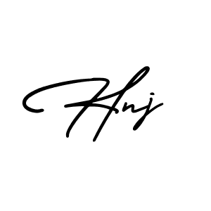 if you are searching for the best signature style for your name Hnj. so please give up your signature search. here we have designed multiple signature styles  using AmerikaSignatureDemo-Regular. Hnj signature style 3 images and pictures png