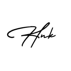 How to Draw Hnk signature style? AmerikaSignatureDemo-Regular is a latest design signature styles for name Hnk. Hnk signature style 3 images and pictures png