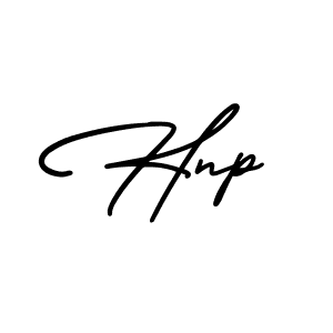 Design your own signature with our free online signature maker. With this signature software, you can create a handwritten (AmerikaSignatureDemo-Regular) signature for name Hnp. Hnp signature style 3 images and pictures png