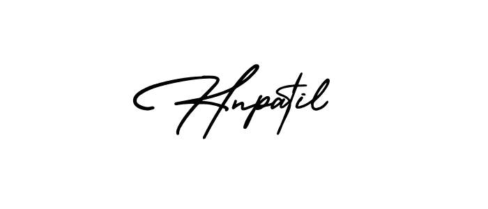 It looks lik you need a new signature style for name Hnpatil. Design unique handwritten (AmerikaSignatureDemo-Regular) signature with our free signature maker in just a few clicks. Hnpatil signature style 3 images and pictures png