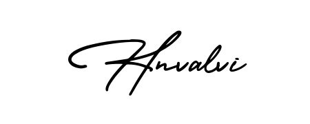 How to make Hnvalvi name signature. Use AmerikaSignatureDemo-Regular style for creating short signs online. This is the latest handwritten sign. Hnvalvi signature style 3 images and pictures png