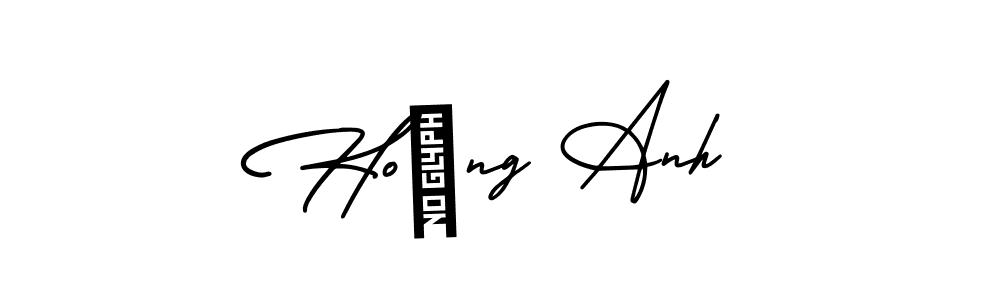 Here are the top 10 professional signature styles for the name Hoàng Anh. These are the best autograph styles you can use for your name. Hoàng Anh signature style 3 images and pictures png