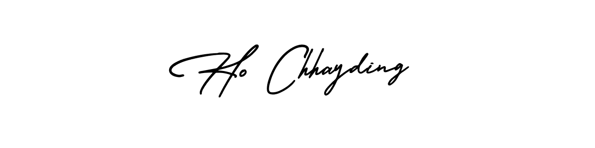 Create a beautiful signature design for name Ho Chhayding. With this signature (AmerikaSignatureDemo-Regular) fonts, you can make a handwritten signature for free. Ho Chhayding signature style 3 images and pictures png