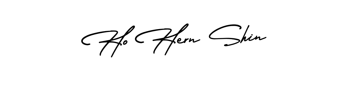 Also You can easily find your signature by using the search form. We will create Ho Hern Shin name handwritten signature images for you free of cost using AmerikaSignatureDemo-Regular sign style. Ho Hern Shin signature style 3 images and pictures png