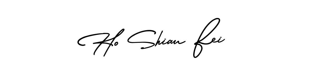 It looks lik you need a new signature style for name Ho Shiau Fei. Design unique handwritten (AmerikaSignatureDemo-Regular) signature with our free signature maker in just a few clicks. Ho Shiau Fei signature style 3 images and pictures png