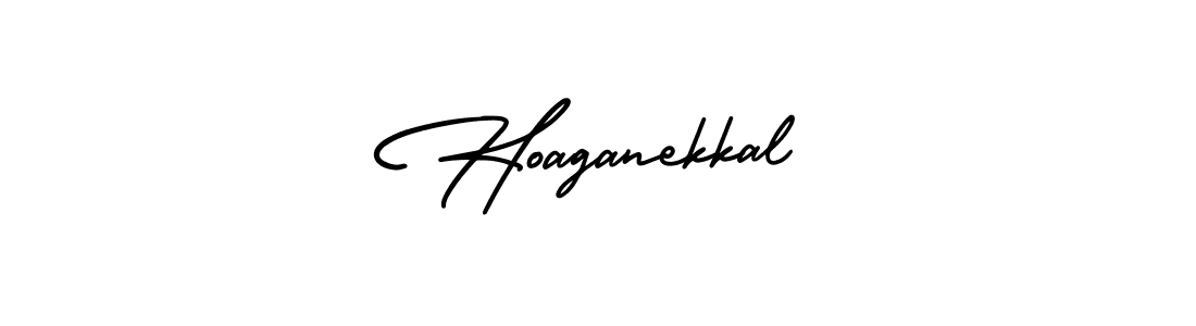 It looks lik you need a new signature style for name Hoaganekkal. Design unique handwritten (AmerikaSignatureDemo-Regular) signature with our free signature maker in just a few clicks. Hoaganekkal signature style 3 images and pictures png