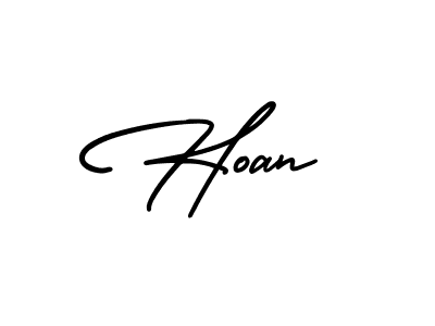 Create a beautiful signature design for name Hoan. With this signature (AmerikaSignatureDemo-Regular) fonts, you can make a handwritten signature for free. Hoan signature style 3 images and pictures png