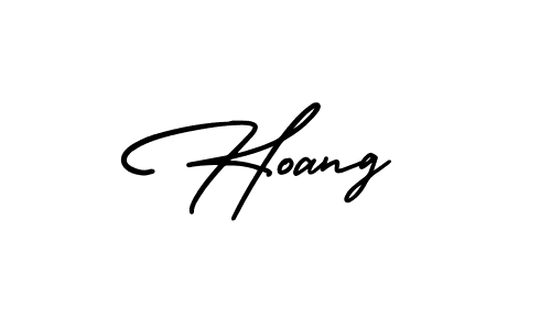 Hoang stylish signature style. Best Handwritten Sign (AmerikaSignatureDemo-Regular) for my name. Handwritten Signature Collection Ideas for my name Hoang. Hoang signature style 3 images and pictures png