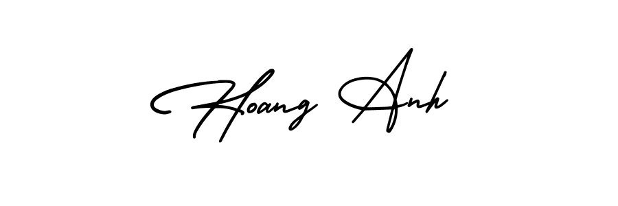 Similarly AmerikaSignatureDemo-Regular is the best handwritten signature design. Signature creator online .You can use it as an online autograph creator for name Hoang Anh. Hoang Anh signature style 3 images and pictures png