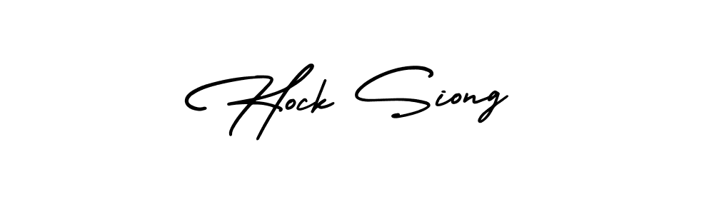 Make a beautiful signature design for name Hock Siong. Use this online signature maker to create a handwritten signature for free. Hock Siong signature style 3 images and pictures png